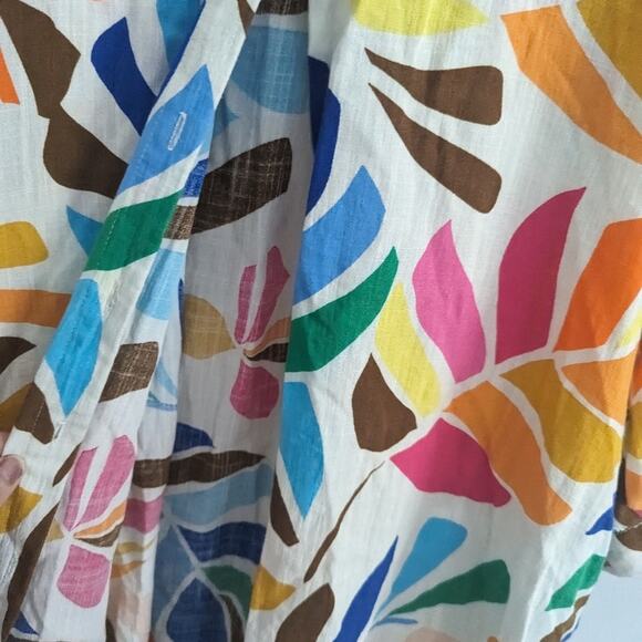 Women's Tabitha Brown Botanical Print Cover Up Shirt Dress Target XXS - Picture 4 of 7